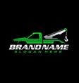 towing logo template vector image vector image