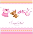 baby arrival card vector image
