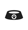 dog bowl pet bowl and cat dish icon vector image vector image