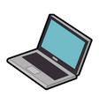 laptop computer isolated icon vector image