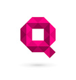 letter q mosaic logo icon design template elements vector image vector image