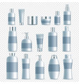 realistic cosmetic packaging set vector image vector image