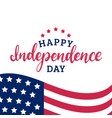happy independence day of united states america vector image vector image