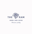 ram abstract sign symbol or logo vector image
