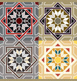 decorative pattern different color option vector image