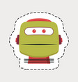 robot head vector image vector image
