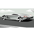 sports car isolated on neutral background vector image vector image