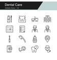 dental care prevention check up and vector image