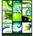 eco backgrounds vector image