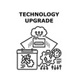 technology upgrade icon vector image