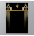 elegant art deco page design menu decoration vector image