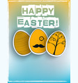 happy easter background vector image vector image