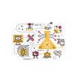 stem sciencetechnologyengineeringmath education vector image