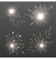 magic spark effects burning bengal lights vector image