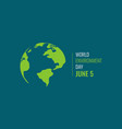 world environment day vector image vector image