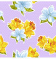 elegant stylish spring floral seamless pattern vector image vector image