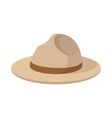 farmer hat icon cartoon style vector image