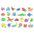 finger paint art game for kids easy fingerprint vector image