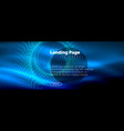 neon glowing techno lines hi-tech futuristic vector image