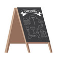 pub menu street stand or stopper isolated icon vector image