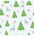 seamless pattern for christmas background vector image vector image