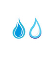 water drop logo template vector image
