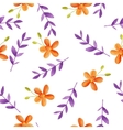 watercolor flowers seamless pattern vector image