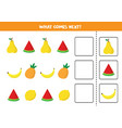 What comes next sequence game for children set Vector Image