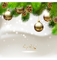 christmas background vector image vector image