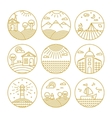 concepts linear icons or badges and design vector image vector image