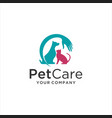 pet care food clinic veterinary dog vector image
