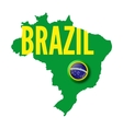 brazil background for your presentations vector image vector image