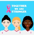 breast cancer awareness month vector image vector image