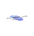 initial letter mn logo template in watercolor vector image vector image