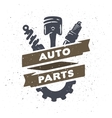 auto parts hand drawn vector image vector image