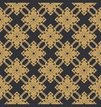 seamless line thai gold pattern on gray vector image