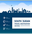 south sudan travel destination vector image vector image