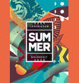 summer abstract background with mixed textures vector image vector image