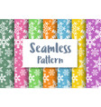 seamless christmas snowflakes vector image