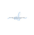 a b ab initial handwriting and signature logo vector image