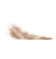 brown dust plume cloud with white copy space vector image