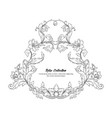 elements in baroque rococo victorian vector image
