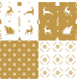 set holidays patterns vector image
