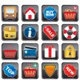 shopping icon vector image vector image
