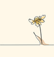 drawing of beautiful flower vector image vector image