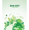 eco city vector image vector image