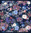 fashion seamless pattern colorful flowers vector image vector image