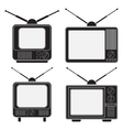 retro tv sets collection vector image