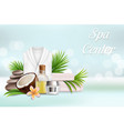 spa salon services poster design template vector image vector image