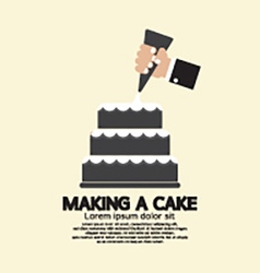 Making A Cake Royalty Free Vector Image - VectorStock